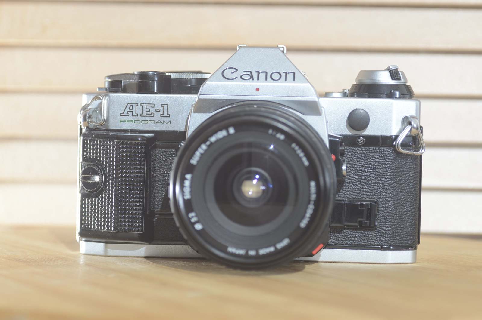 Canon AE1 P with Sigma Super wide 2 24mm f2.8 FD lens! Beautiful example of a we - $430.00 - $440.00