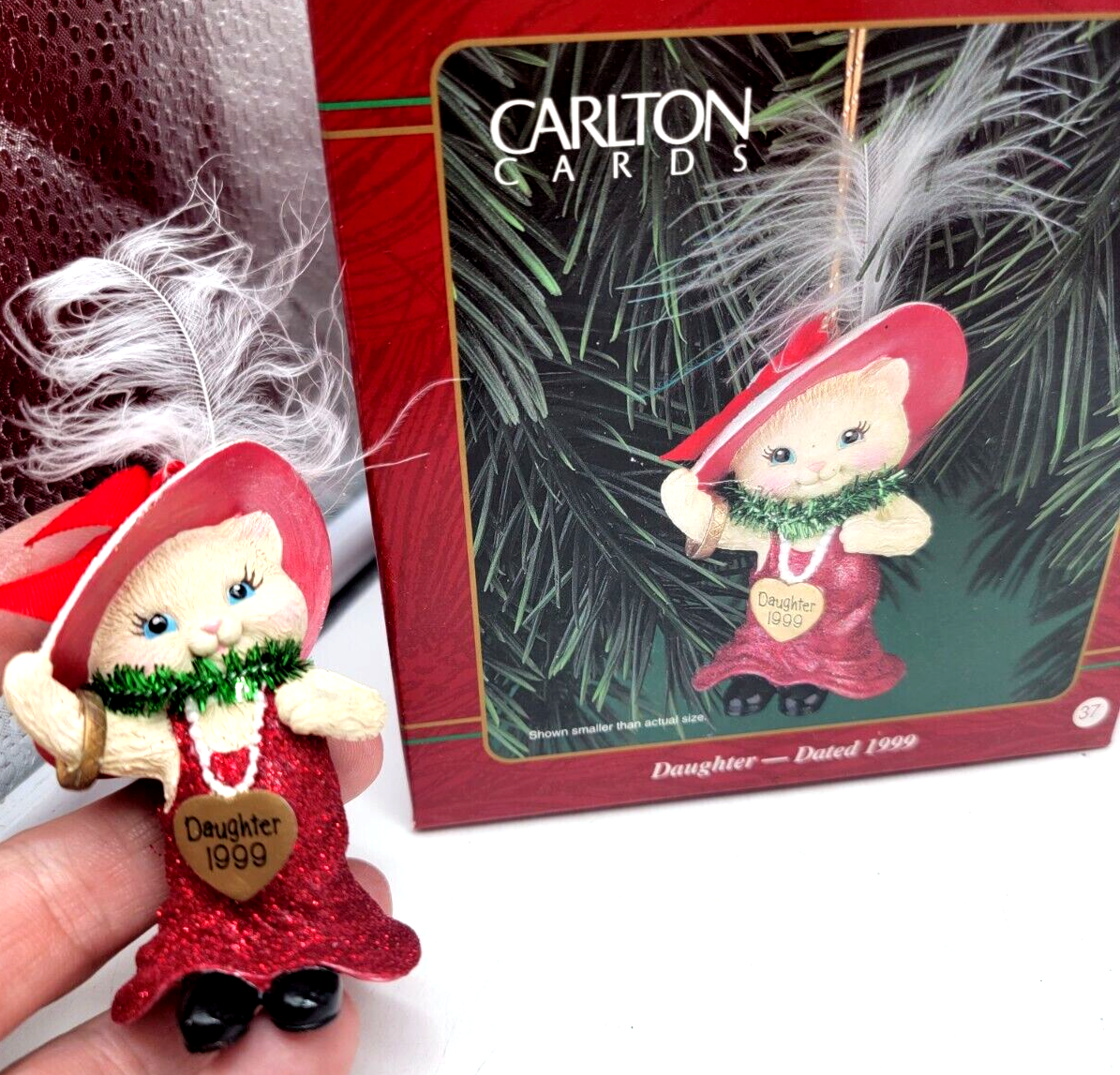 Christmas Carlton cards Ornament, Daughter, 1999 - £6.41 GBP