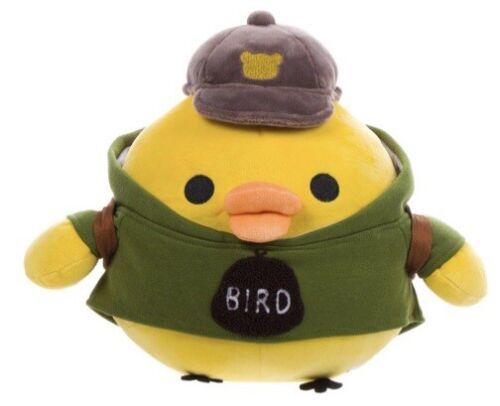 Authentic San-X KIIROITORI Bird in Hoodie Plush Stuffed Toy Medium 9" NEW - $31.99