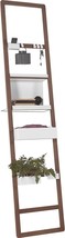 Voelkel Mio Collection Leaning Ladder With Hanging Boxes (White/Beech Dark) - £362.62 GBP