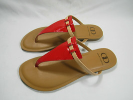 Kelsi Dagger Aloha Red Thong Flat Sandal Size 7.5 - £9.69 GBP