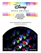 Disney Magic Holiday Mickey Mouse Motion Mosaic LED Projection Spotlight... - £71.14 GBP