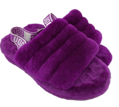 Nwot Ugg Purple Fur Slippers Size 8 - £53.60 GBP