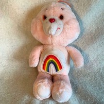 1983 Kenner Cheer Pink Care Bear Original Vintage Stuffed Animal 13&quot; - $32.41