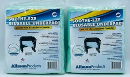 2 x Allman Soothe-Eze Reusable Underpad Pad 17&quot; x 24&quot; For Chair Style #2016 - £14.95 GBP