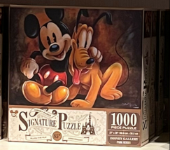 Disney Parks Mickey Mouse and Pluto Darren Wilson 1000 piece Jigsaw Puzz... - $34.90