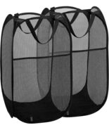 Buenod 2 Packs Mesh Pop up Laundry Hamper (Black) with Portable, Durable... - £15.38 GBP