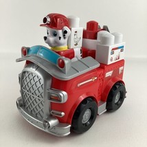 Paw Patrol Ionix Rescue Pups Marshall Fire Truck Vehicle Building Block ... - $39.55