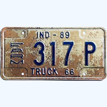 1989 United States Indiana Base Truck License Plate 317 P - £13.23 GBP