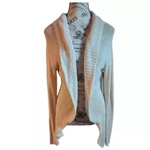 BP Longline Open Front Mixed Cardigan Size Medium - $11.00