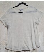 Liz Claiborne Short Sleeve Cotton Top Women Size XL - $11.11