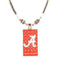 Alabama Crimson Tide Diamond Plate Necklace Rope Ncaa Officially Licensed New - £4.78 GBP