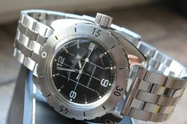Russian Mechanical Automatic Wrist Watch VOSTOK AMPHIBIAN DIVER 150375 - £99.78 GBP