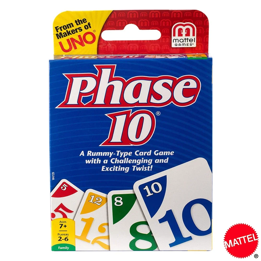 Mattel UNO Phase 10 Card Games Family Funny Entertainment Board Game Pok... - £8.70 GBP+