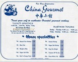 China Gourmet Menu Kao Bing Corporation in El Paso Texas. Features Panda... - $17.82