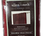 Allen Roth Glenellen Back Tab Lined  One Panel 52x84in 0672018 Red - $21.99