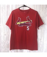 St Louis Cardinals Shirt YOUTH XL Albert Pujols #5 Red MLB Double-Sided Tee - £9.32 GBP