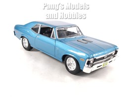 1970 Chevrolet Nova SS 1/24 Scale Diecast Car Model by Maisto - BLUE - $29.69