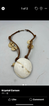 Unique Boho Shell Beach Knocker Statement Knotted Leather Necklace - £31.63 GBP