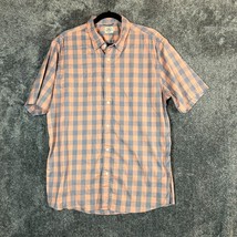 Faherty Shirt Mens XL Pink Blue Gingham Check Outdoors Casual Light Nylo... - £16.35 GBP