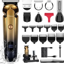 Hatteker Men&#39;S Beard Trimmer Kit Electric Razor Shaver Professional Hair... - $586.83 MXN