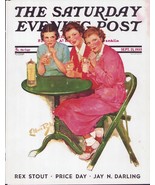 SATURDAY EVENING POST COVER ONLY SEPT 21 1935 Ladies at Soda Fountain Vi... - £22.22 GBP