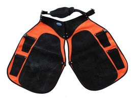 Pro Equine Western Leather Cordura Adjustable Equine Horse Farrier Apron... - $69.29