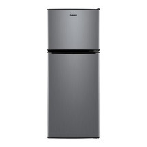 4.6. Cu Ft Two Door Mini Refrigerator with Freezer, Stainless Steel, New... - €218,12 EUR
