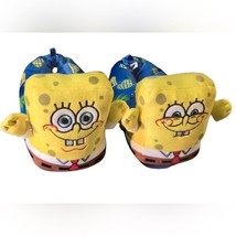 Spongebob Squarepants Bedroom Slippers Kids Youth Size 2-3 Rubber Bottoms - $7.70