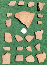 23 Native American Indian Pottery Sherds North Georgia Artifacts Mississ... - £21.67 GBP