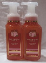 Bath &amp; Body Works Gentle Foaming Hand Soap Lot Set Of 2 Pumpkin Pecan Waffles - £18.54 GBP