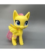 My Little Pony Fluttershy Pegasus Toy Yellow Figure 5&quot; 2020 Pink Brushab... - $16.77 CAD