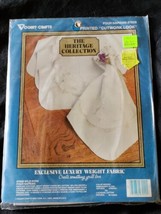 Vogart Embroidery Napkins Stamped Linen Canvas WILD ROSE 8792B NOS - £7.88 GBP