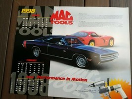 1998 MAC Tools Color Glossy Poster 1970 Dodge Charger 1997 Dodge Viper  - $12.99
