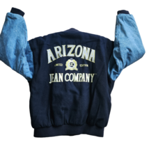 Arizona Jean Co. Denim Vintage Limited Ed Varsity Jacket Jean Embroidere... - £97.89 GBP