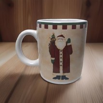 Folk Art Santa Mug Coffee Tea Cup Debbie Mumm Holidays Christmas Tree - $13.99