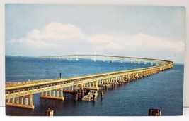 Chesapeake Bay Bridge Maryland Color by C.H. Ruth Postcard D15 - $4.95