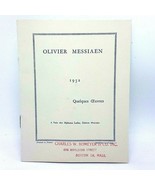 Oliver Messiaen 1952 Catalogue of Available Musical Works Alphonse Leduc... - $21.73