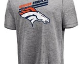 NFL Denver Broncos Ardoise Gris T-Shirt Equipe Majestic Adulte Hommes Fe... - £10.24 GBP