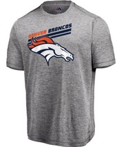 NFL Denver Broncos Ardoise Gris T-Shirt Equipe Majestic Adulte Hommes Femmes S - £10.14 GBP