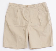 Lacoste Beige 8&quot; Flat Front Stretch Casual Shorts Women&#39;s NWT - $124.99