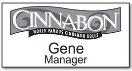 Better Call Saul Cinnabon Gene Manager Halloween Costume Name Badge Pin Fastener - £14.09 GBP