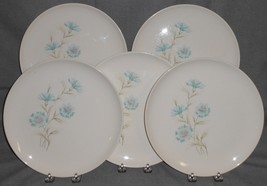 190s Set (5) Taylor Smith &amp; Taylor Boutonniere Pattern Dinner Plates Made In Usa - £39.08 GBP