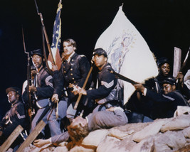 Morgan Freeman and Denzel Washington and Cary Elwes in Glory Union American flag - $69.99