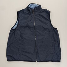 Energie Polar 2000 Women's Navy/Light Blue Full Zip Reversible Vest Size Medium  image 13
