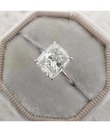 CZ AAA+4 CTCushion Moissanite Engagement 14K White Gold Cushion Annivers... - $65.00