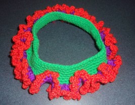 Handmade Crocheted Halloween Scrunchie Decorative Dog Collar Pembroke We... - £9.97 GBP