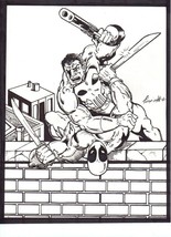 COMICS ART/ PUNISHER vs DEADPOOL  (11X17  Glossy Print) - $548.17 MXN