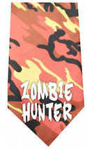 Zombie Hunter Orange Camo Bandana by - Durable Cotton Fabric for Stylish Pets - £14.84 GBP