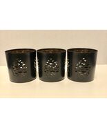 IKEA Black Metal Pillar Candle Lantern Holder Cover Screen (Lot of 3) - $19.79